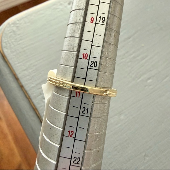 Judith Ripka 14K Gold Clad 925 Sterling Silver Ring Size 10.75 NEW - Picture 9 of 11